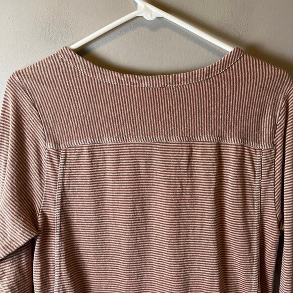 Poetry Striped Hemp & Organic Cotton Hemp Relaxed‎ Long Sleeve Tunic Top Size 6 - Picture 3 of 7